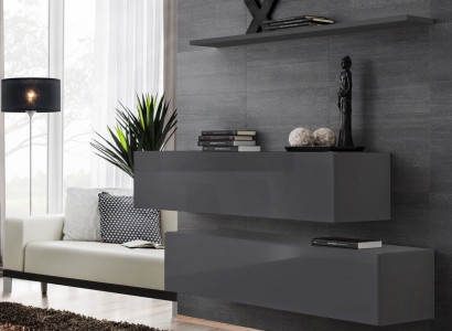 Modern wall unit furniture luxury designer complete set 3-piece living room furniture